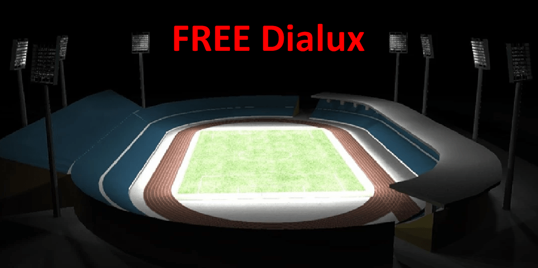 Football Stadium Lighting Free Dialux-1