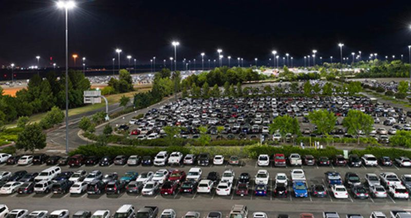 led parking lot light