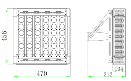 300W-led-stadium-lights-Drawing