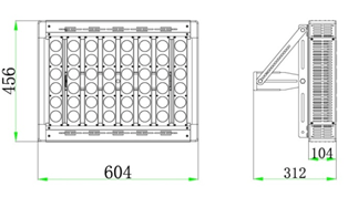 400W led stadium lights Drawing