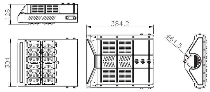 led street light dimension