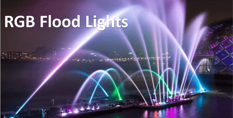 RGB flood light for fountain
