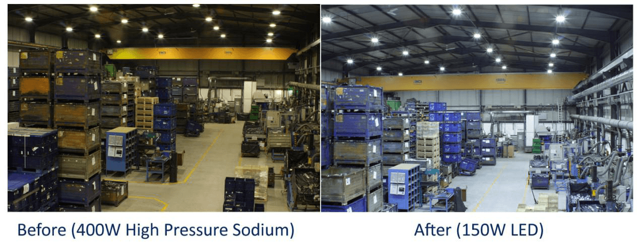 Commercial warehouse lighting
